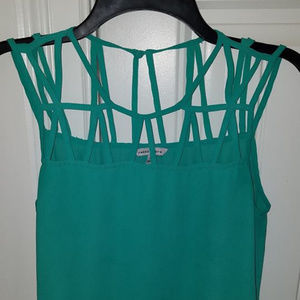 Naked Zebra green strapped top size M